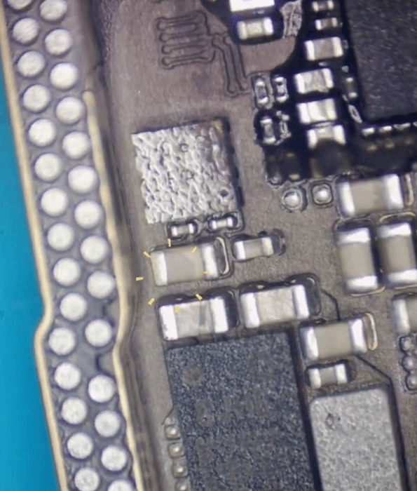 10 The capacitor justed turned colors
