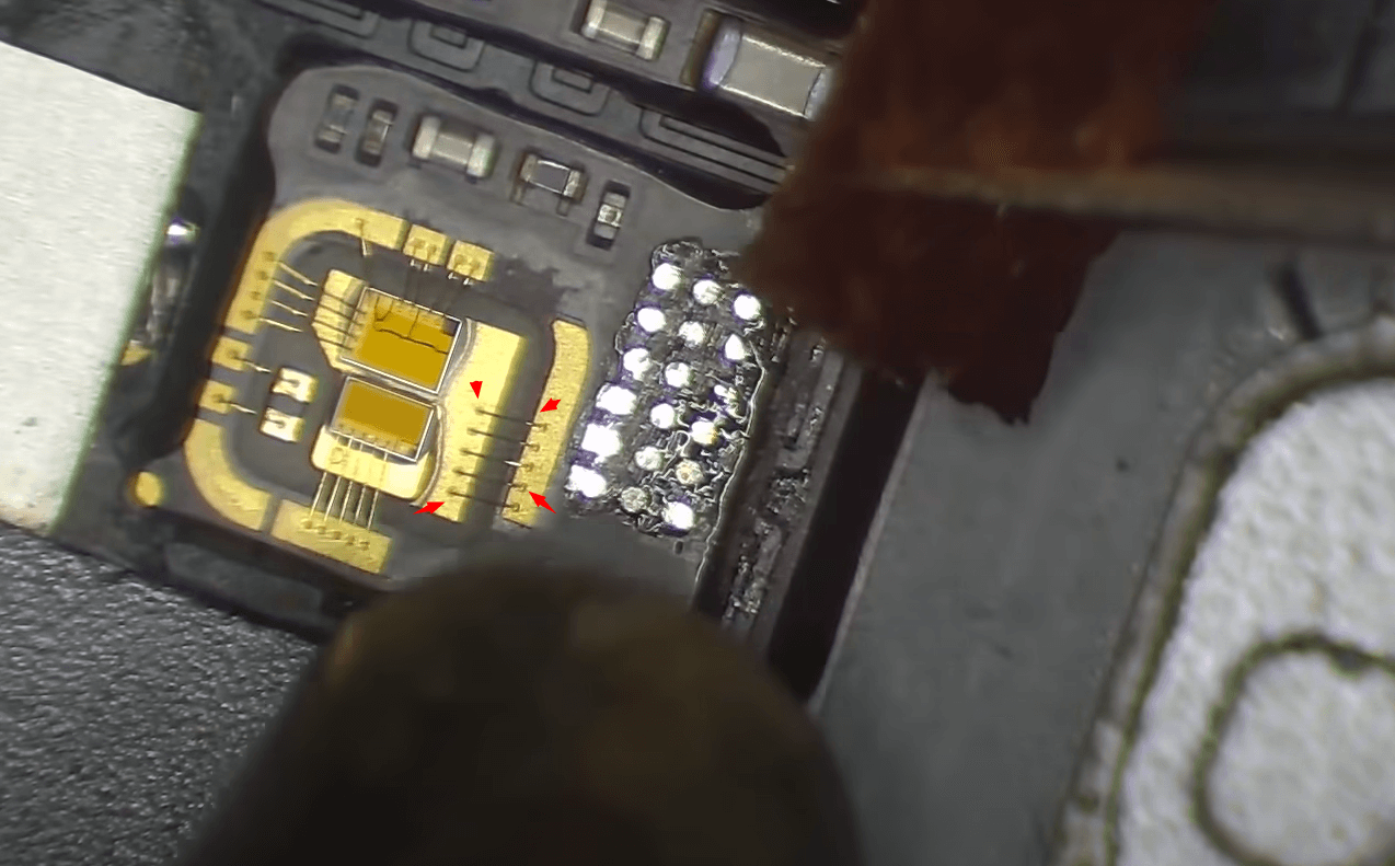 15 Pay attention to not damage the golden wire during operation