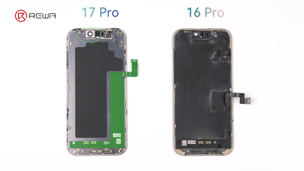 iphone 17 pro vs iphone 16 pro screen back