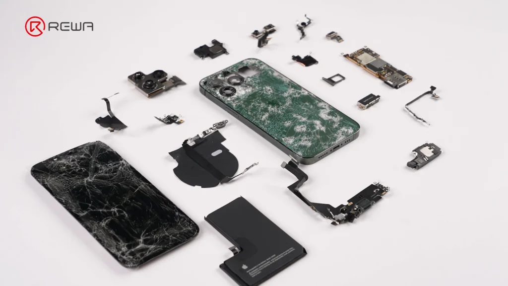 damaged iphone 13 pro parts