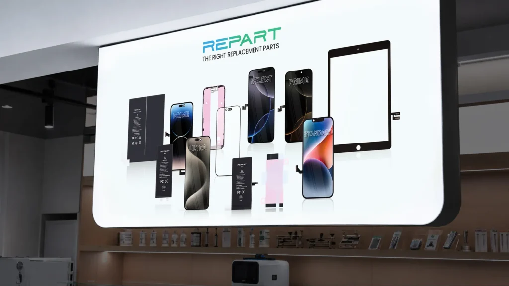 REPART Screen replacement banner