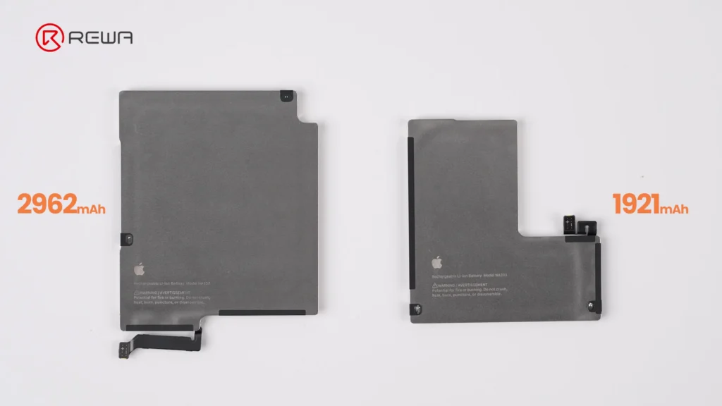 iphone duo teardown: double screens, double repair risk? two batteries inside the iPhone Duo
